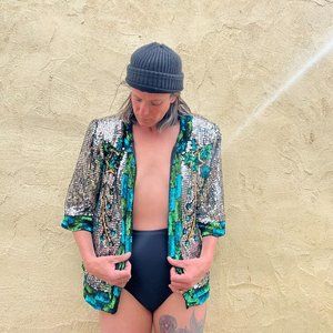 Jewel Queen Vintage Sequin Jacket
